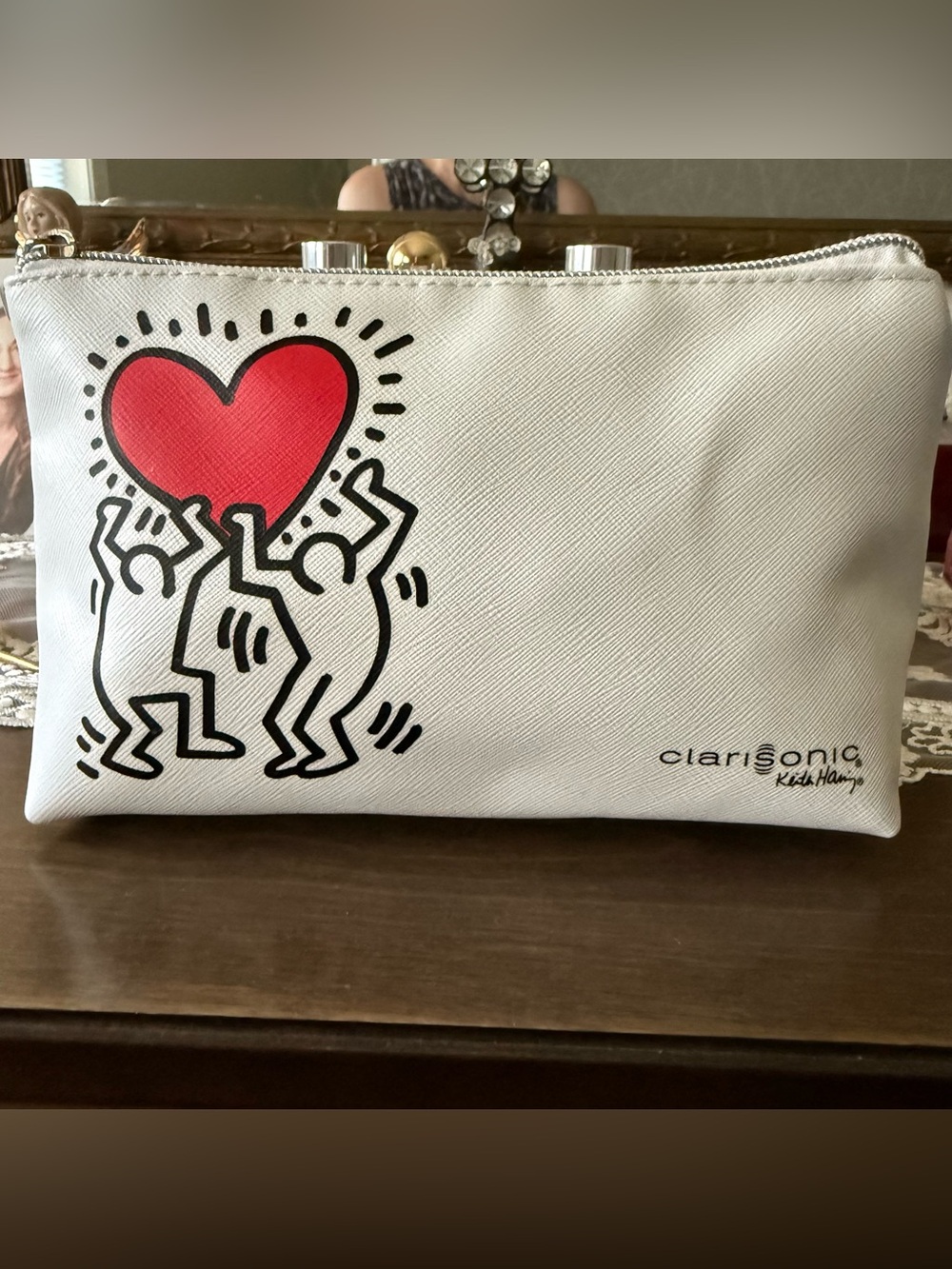 Clarisonic Keith Haring Love Travel Makeup Bag